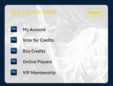 Panel Votes - Vote for Credits Menu